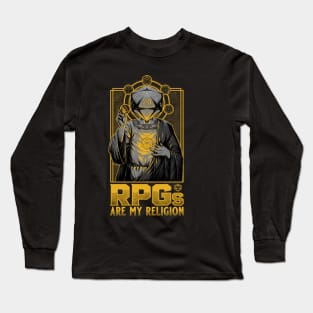 RPGs are my Religion - D20 Cool Gift Long Sleeve T-Shirt